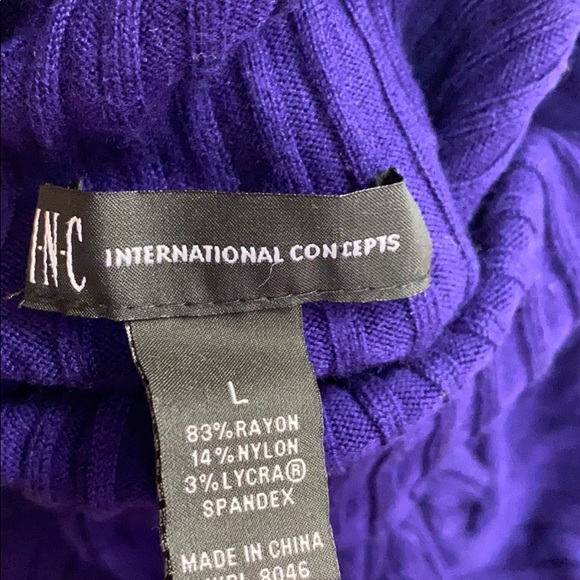 INC Turtleneck Sweater Size L - Picture 3 of 3